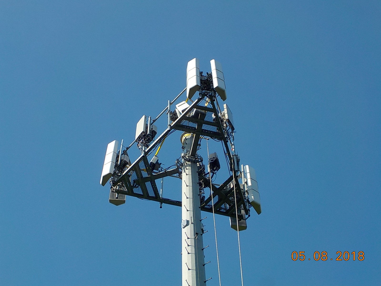 Brook Hollow tower sectors and newly installed radio equipment