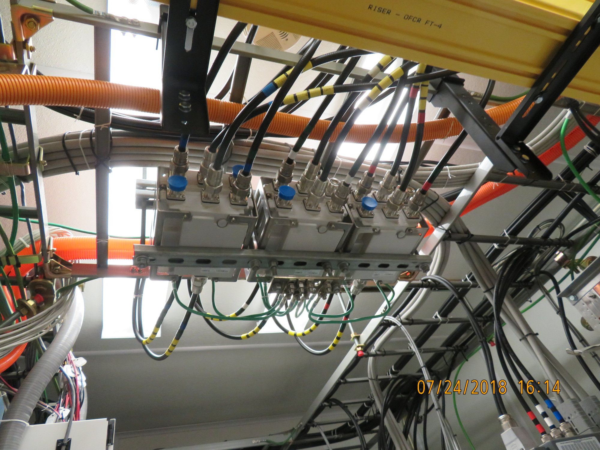 Hampton Park triplexer bank and connected RF paths after routing checks